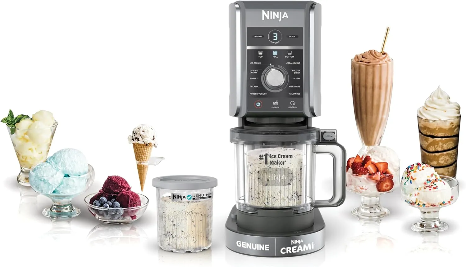 Ninja CREAMi Deluxe Ice Cream & Sorbet Maker